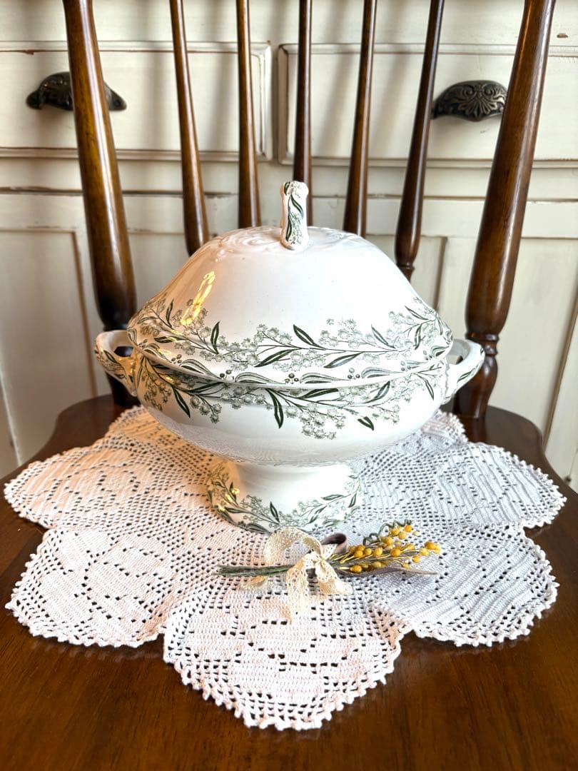 ♡ 希少　フランスアンティーク　サンタマン　MIMOSAS ミモザ　スーピエール