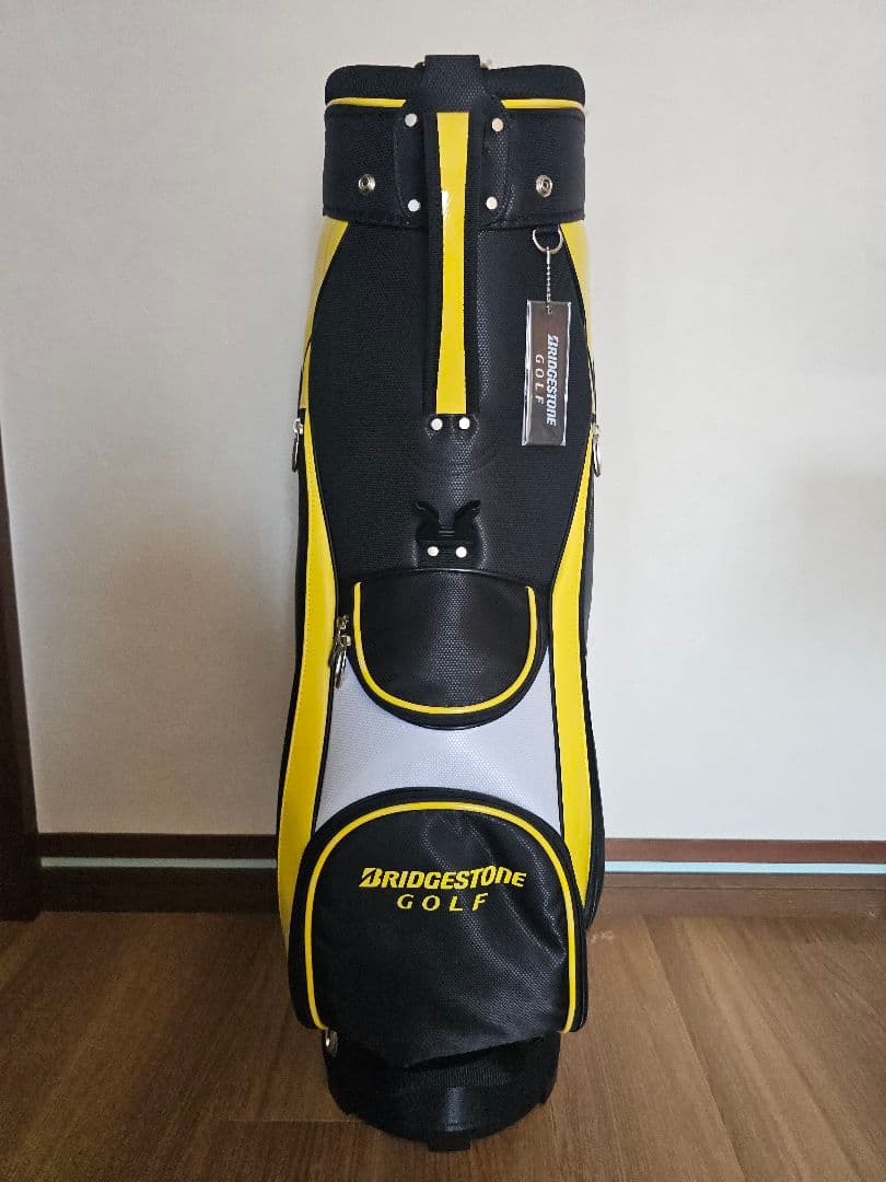 BRIDGESTONE ゴルフ キャディバッグ 黒/黄/白