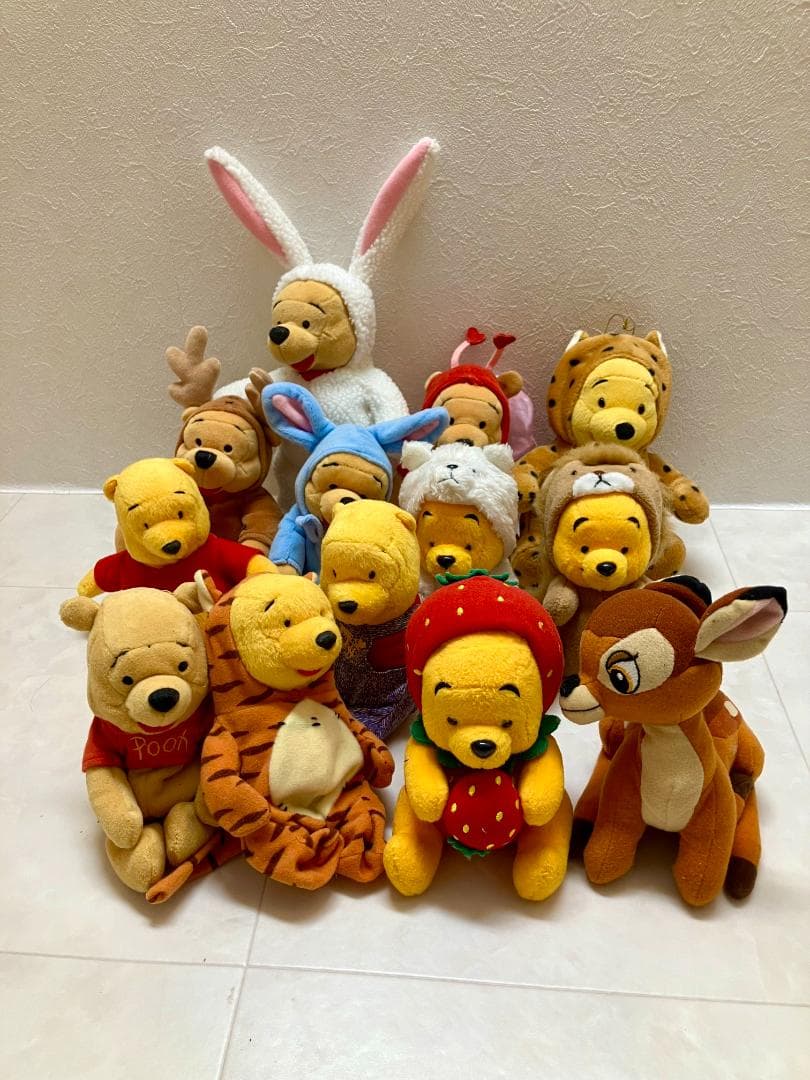 激レア希少くまのプーさん ぬいぐるみ 大量 レトロ 干支 着ぐるみ ディズニー