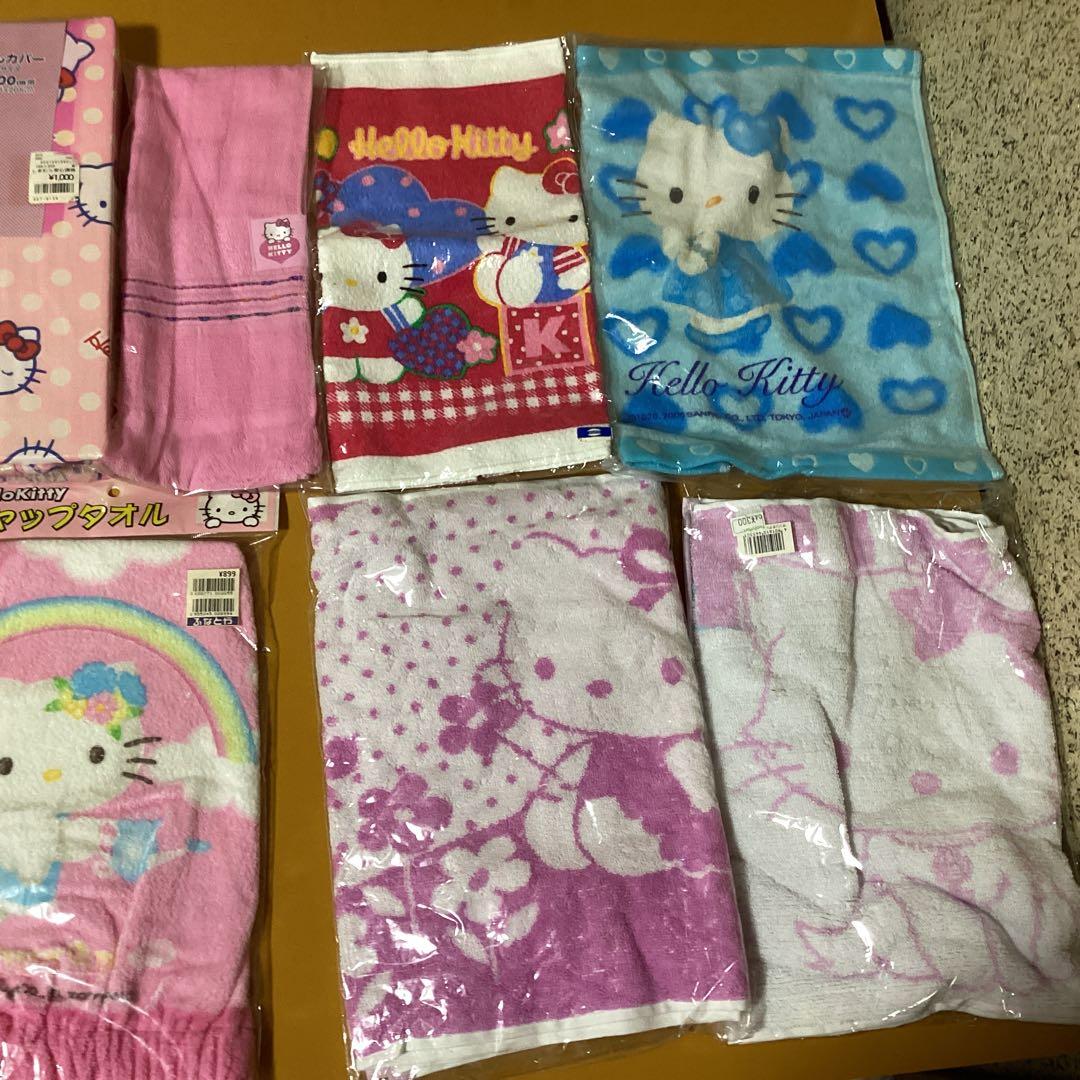 2123 ハローキティタオル &敷ふとんカバーセット