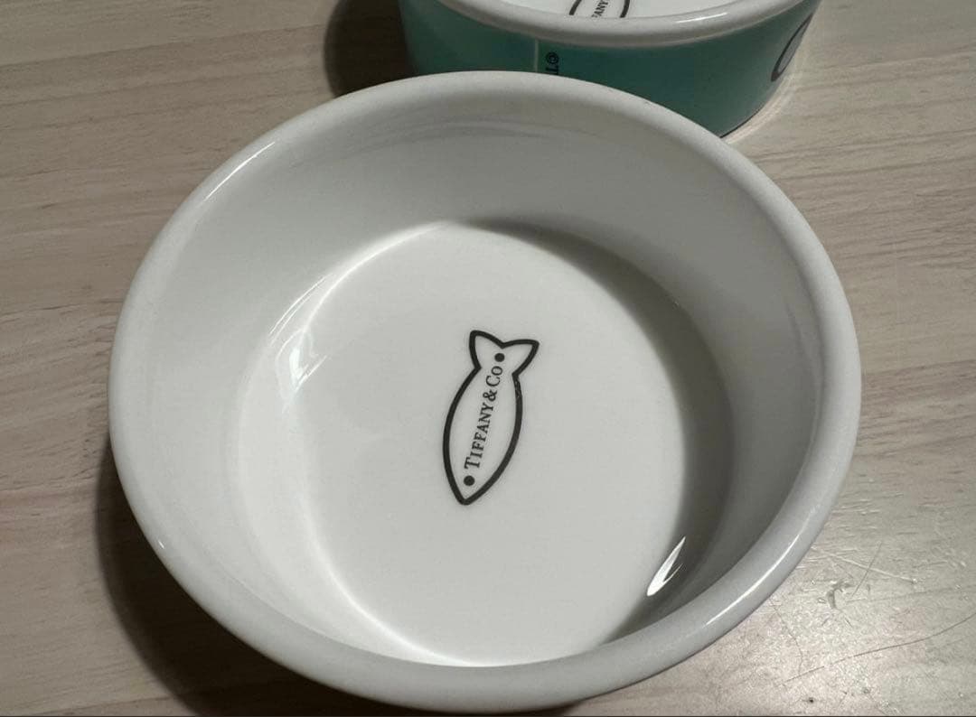 Tiffany & Co. 猫用食器 フードボール 2個セット