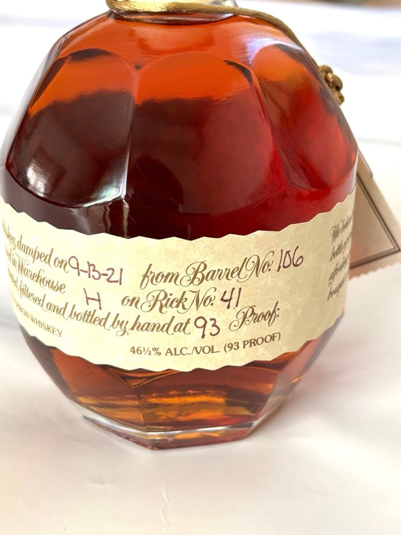 【新品】Blanton's シングルバレル バーボンウイスキー T キャップ