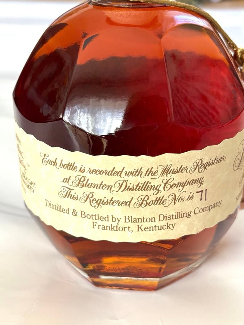 【新品】Blanton's シングルバレル バーボンウイスキー T キャップ