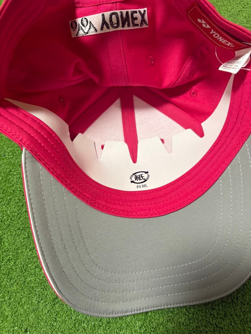 YONEX ピンクキャップ 岩井姉妹直筆サイン入り