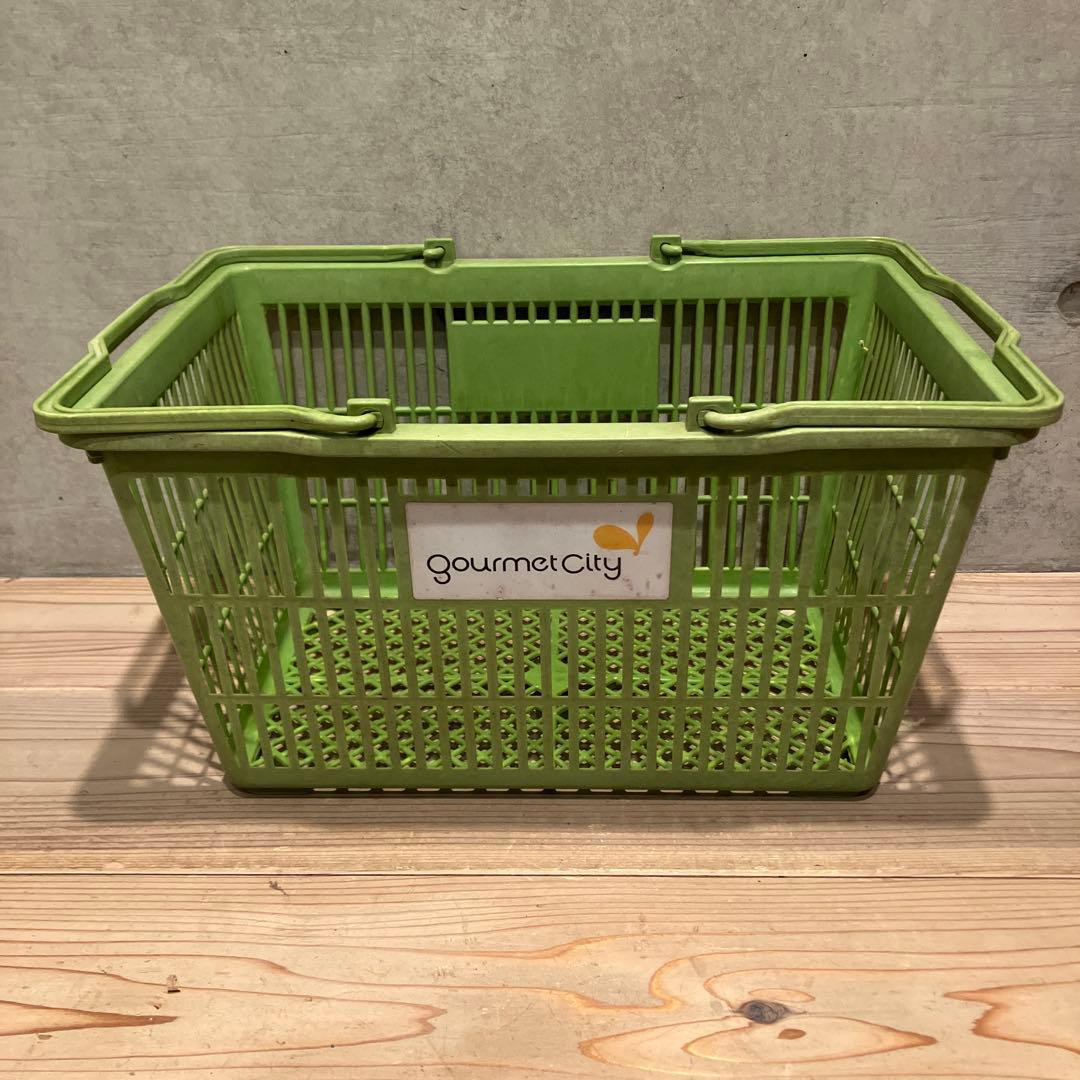 昭和レトロ　ダイエー＆グルメシティ　買い物かご　レトロポップ　収納　かご　店舗