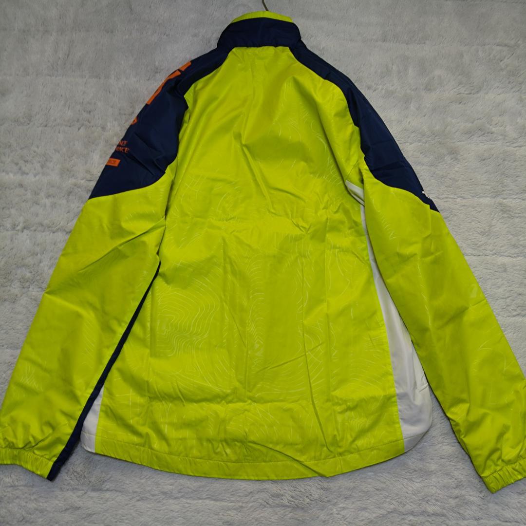 asicsアシックス ウィンドブレーカーＸＬ ネイビー/イエロー　タグ付　A77