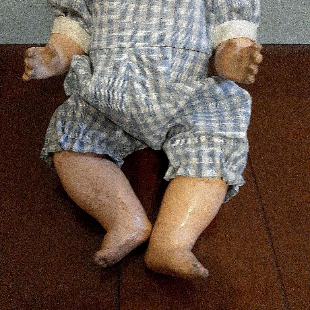 ⭐目を閉じる！アンティークビスクドール　15