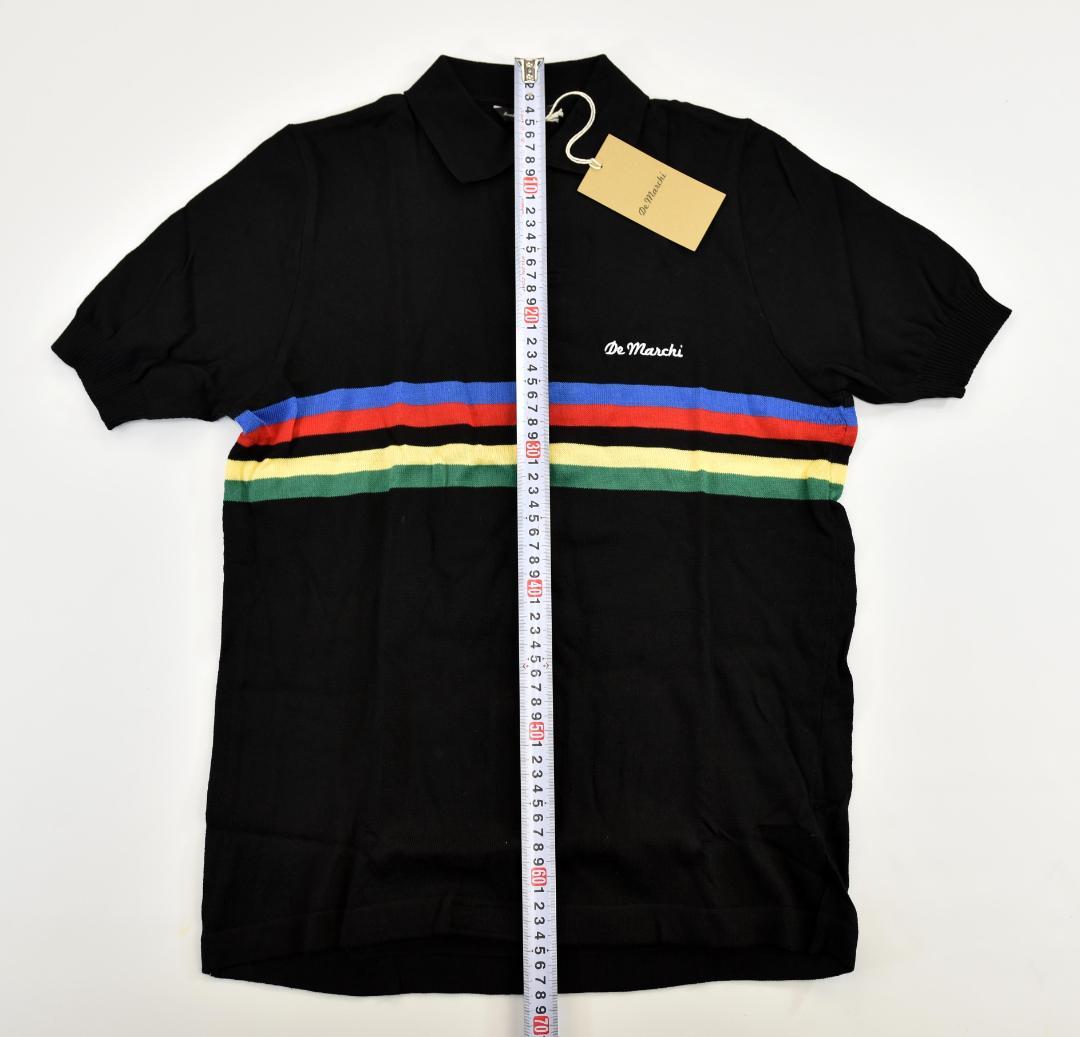 De Marchi Campione サイクリングポロシャツ size:M 黒