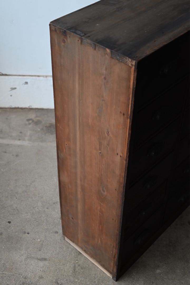 最終値① 店舗什器 引出 古家具 古道具 古美術 骨董 アンティーク 箪笥 抽斗