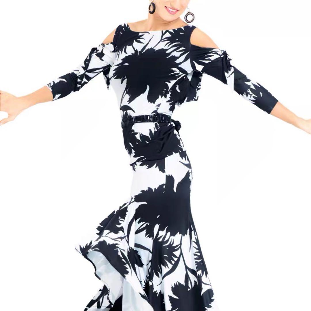 社交ダンス　衣装　ダンスドレス　ダンススカート ダンスウェア