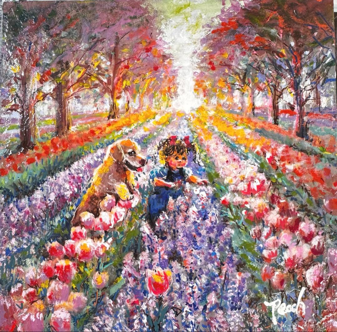 ○花咲き案内人‥ルカ　　　絵画原画