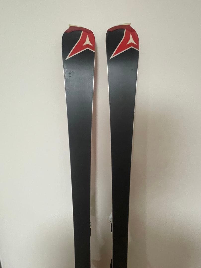 ATOMIC SL 165cm スキー板 赤/黒 バインディング付き