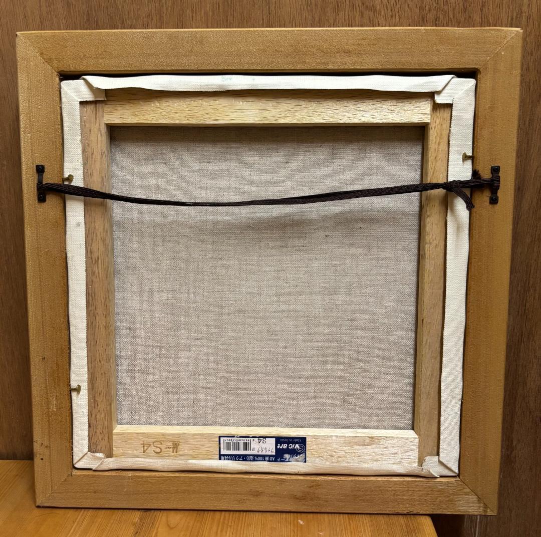 油彩画 「無題」（ハンドメイド木製額縁付き）