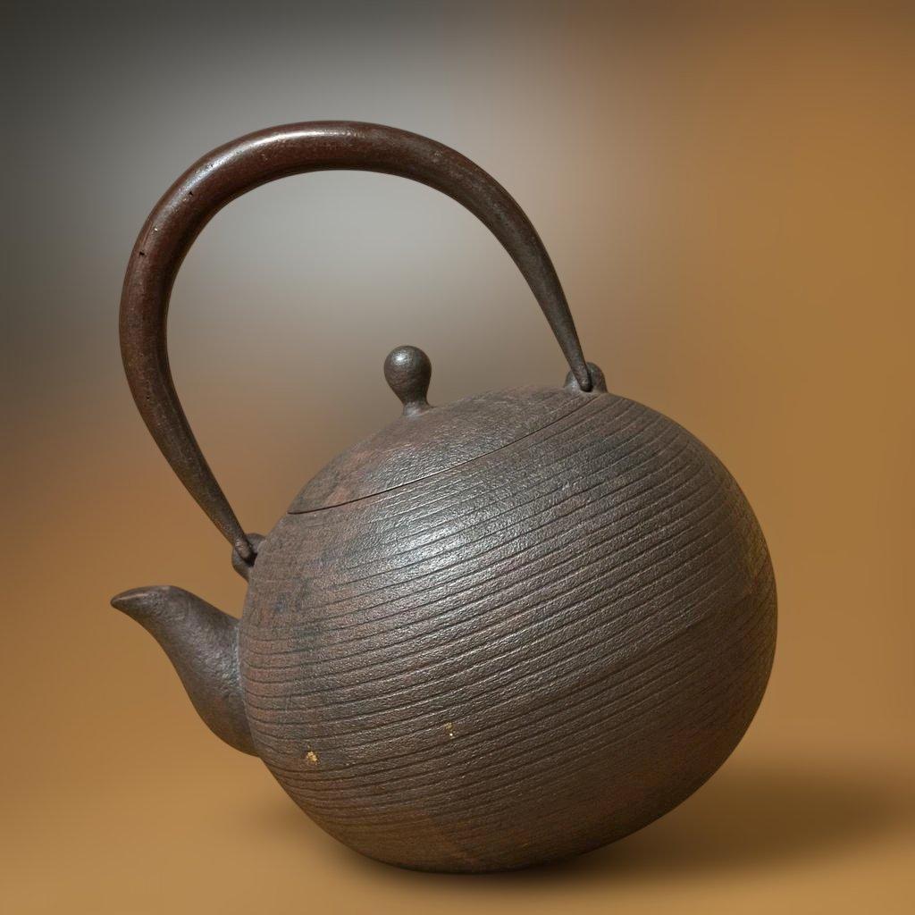 鋳鉄製 ダークブラウン 鉄瓶