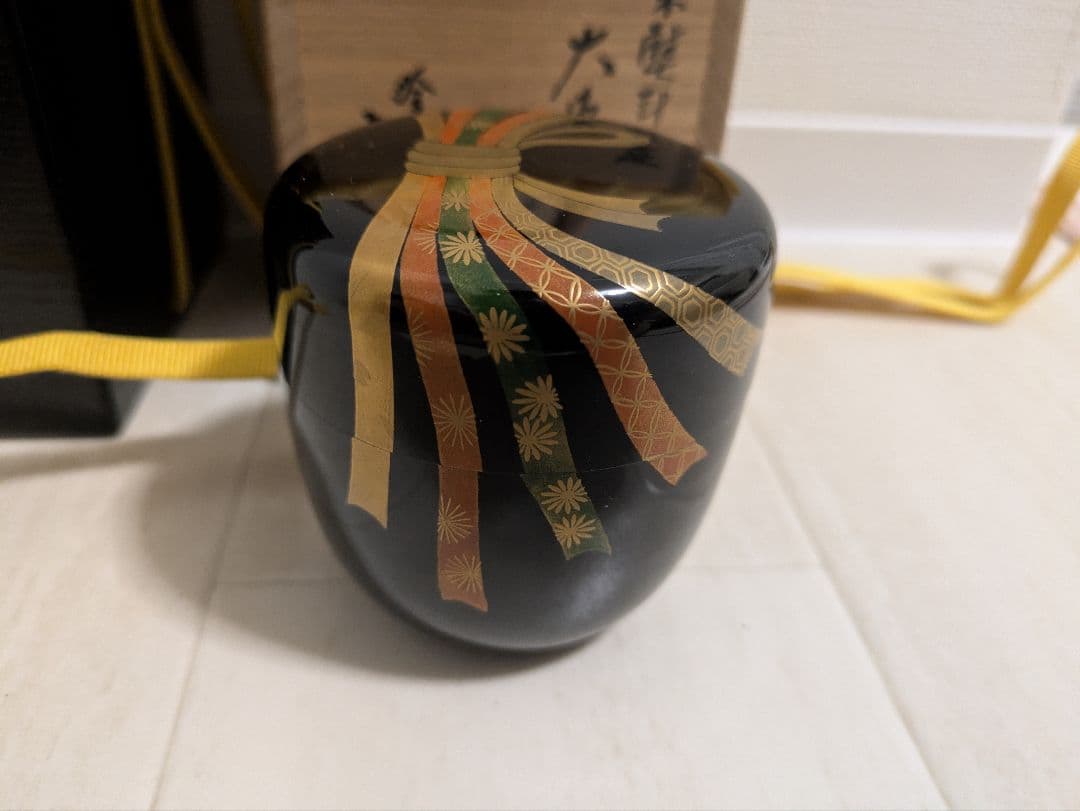 中村宗哲　棗　蒔絵　茶道具　茶入