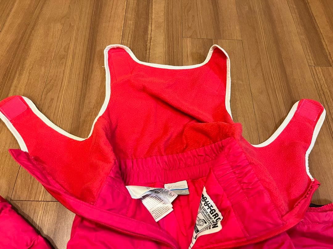 Columbia 子供用スキーウェア オレンジ/ピンク