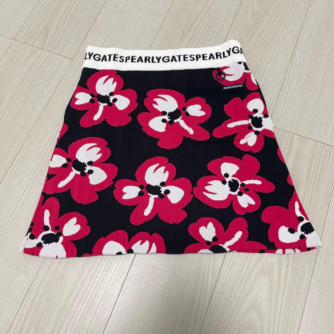 PEARLY GATES フラワーパターンスカート