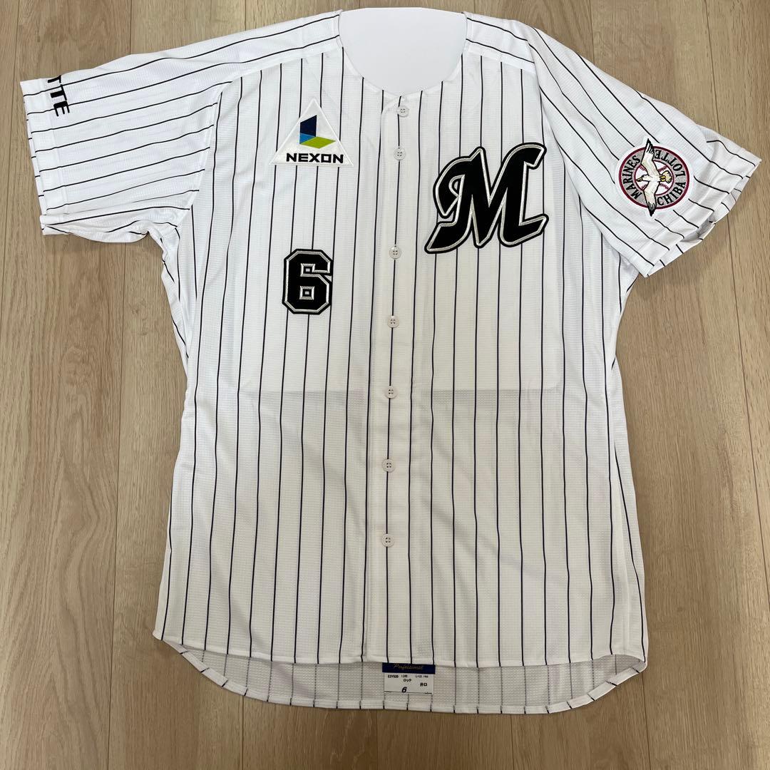 千葉ロッテマリーンズ　井口資仁　直筆サイン入り　BBM ホームユニフォーム