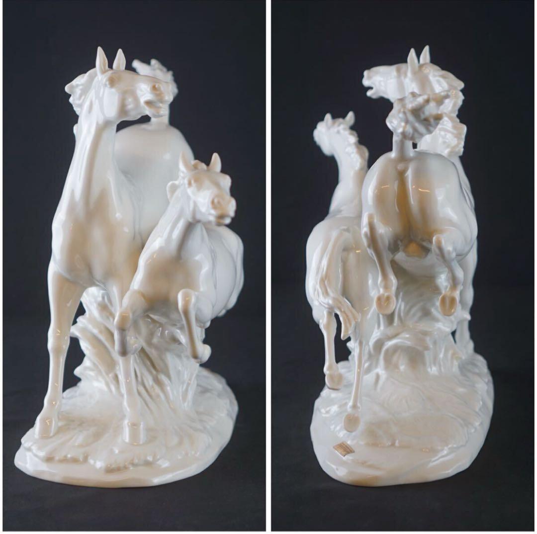 フッチェンロイター Hutschenreuther 2頭の馬 置物 希少 美品