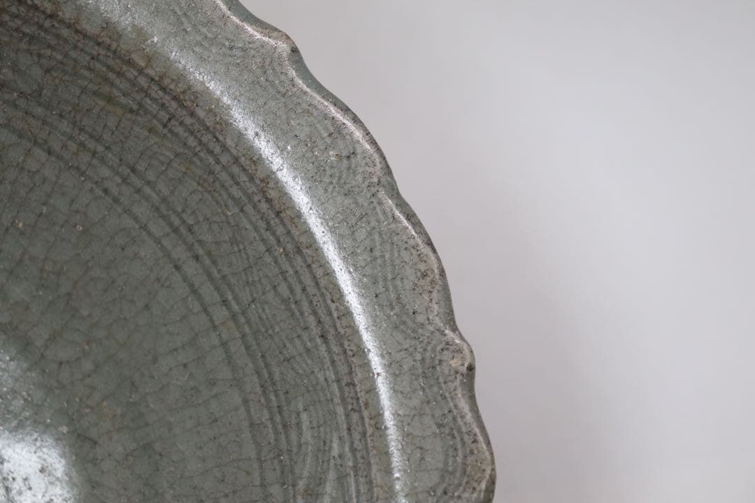 中国　明時代　青磁大皿　送料込み0929