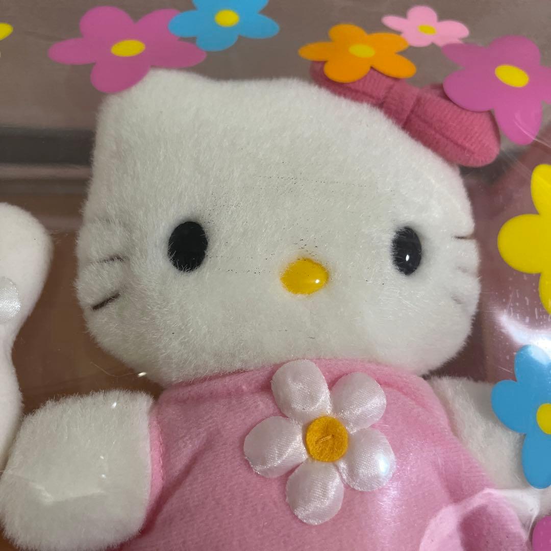 サンリオ レトロ 当時物 キティ キャシー クリア ぬいぐるみ入り収納ケース