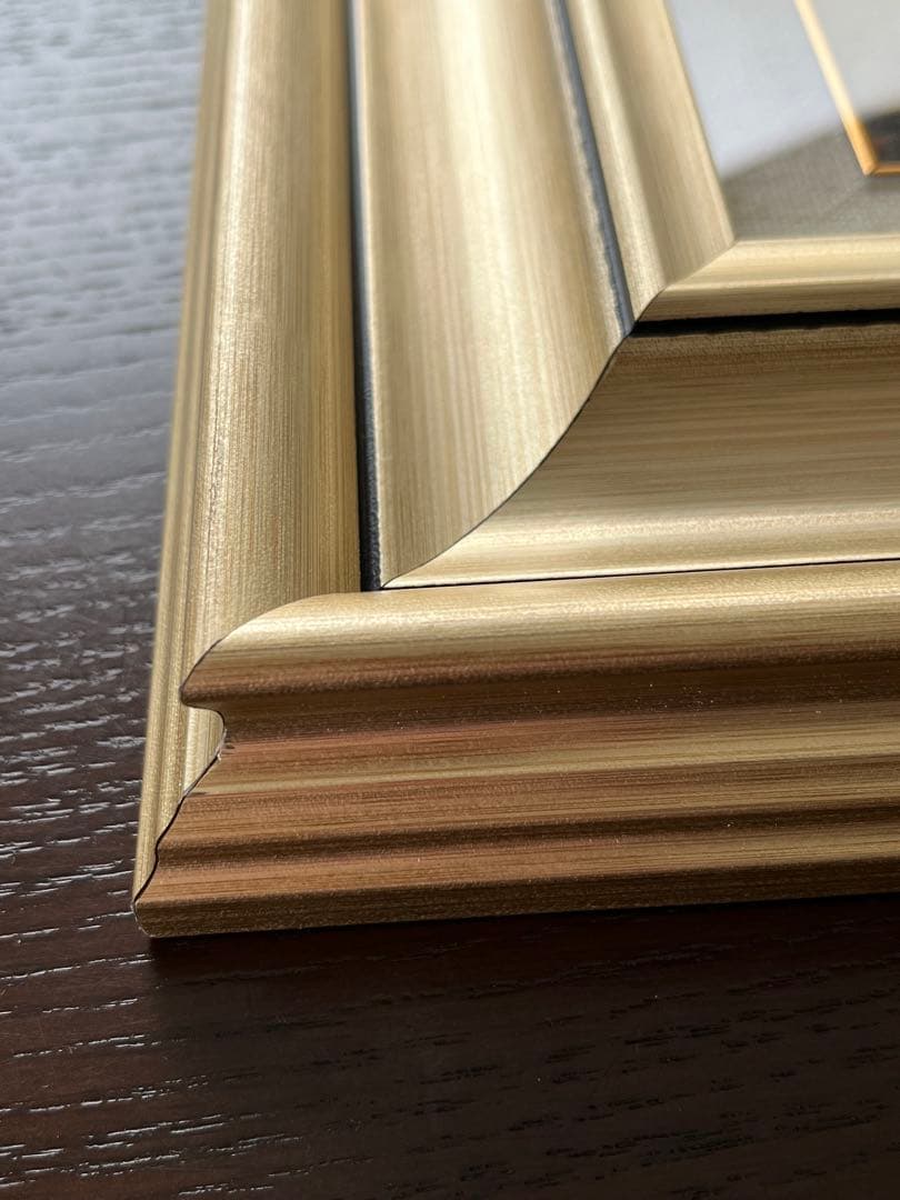 クリムト　「抱擁」　複製ポスター　額付　メディウム加工　②