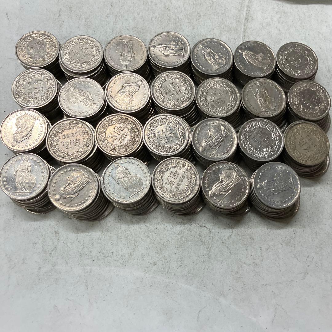 スイス　2/1フラン　270枚　145 フラン　まとめ売り