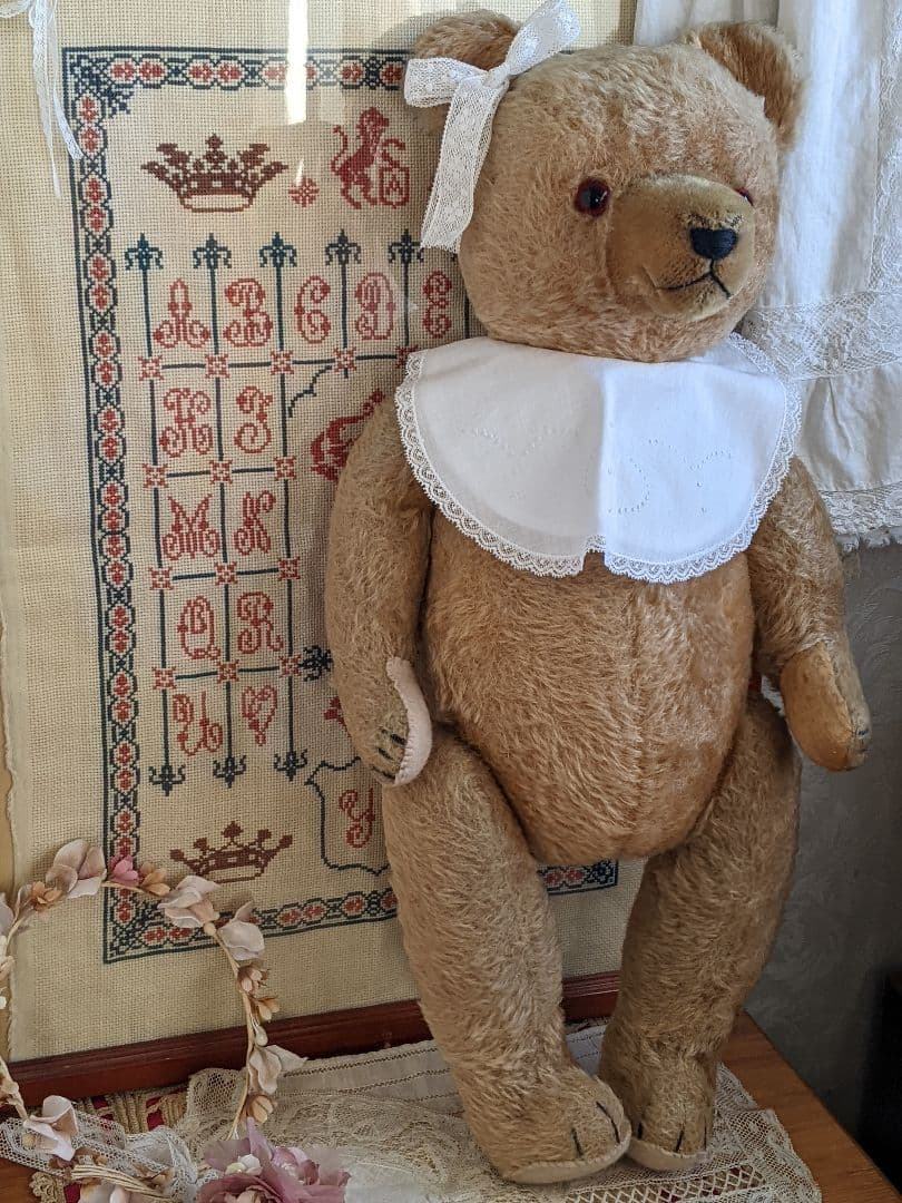 【h】アンティークベア　アンティークテディベア　大きいハーマン