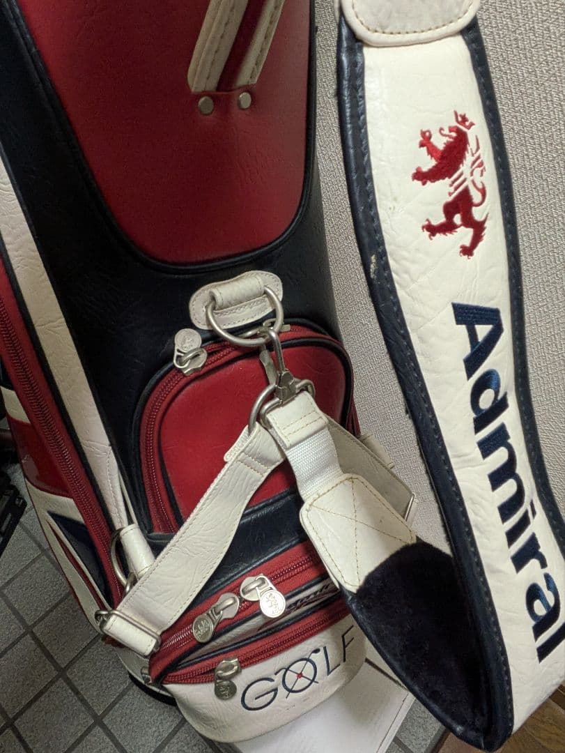 Admiral ゴルフバッグ ユニオンジャックデザイン★ヘッドカバー付