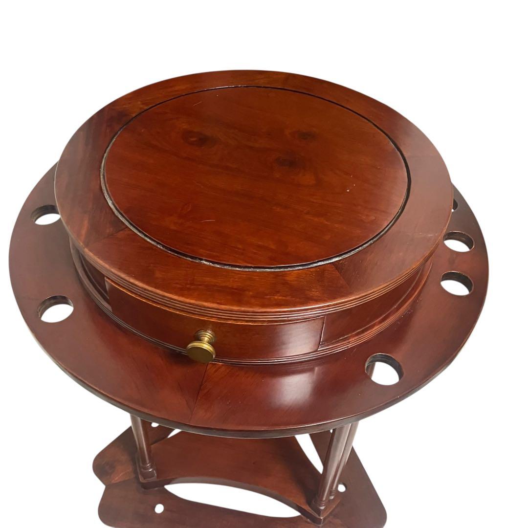 ビリヤード　キューラック　キュースタンド　テーブル　木製　アンティーク