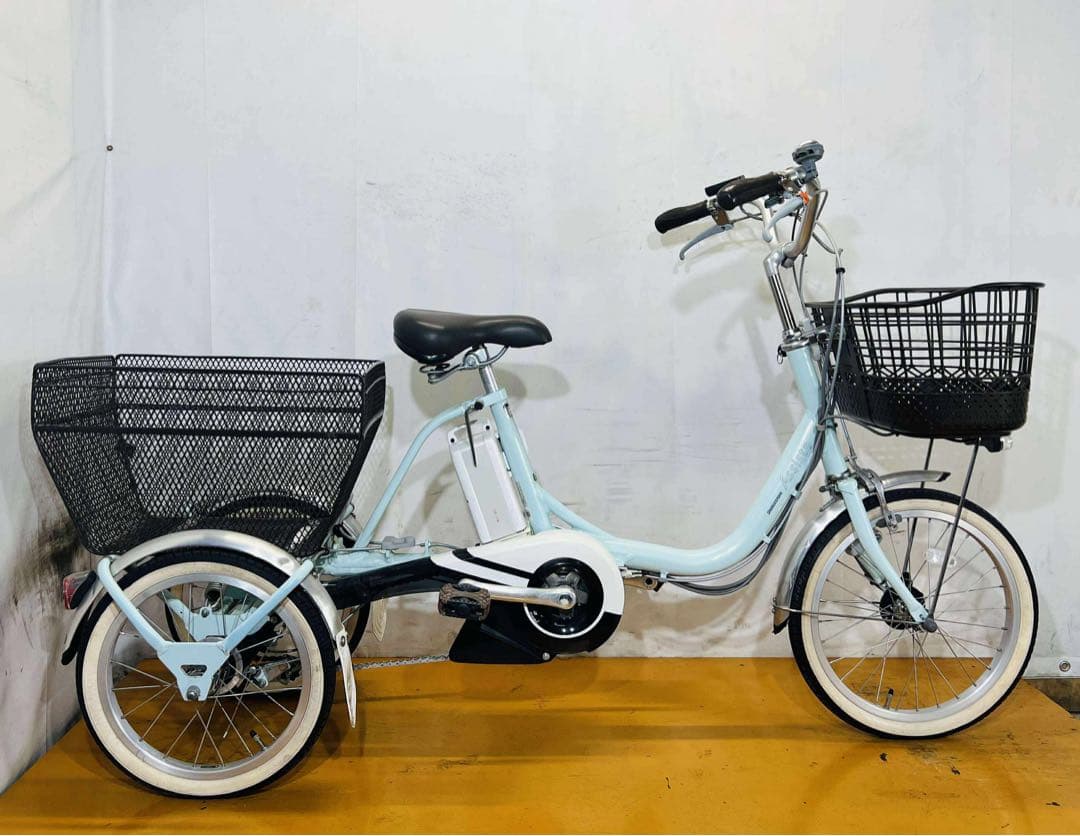 送料無料条件付きBRIDGESTONE 電動アシスト自転車三輪車(18/16型)
