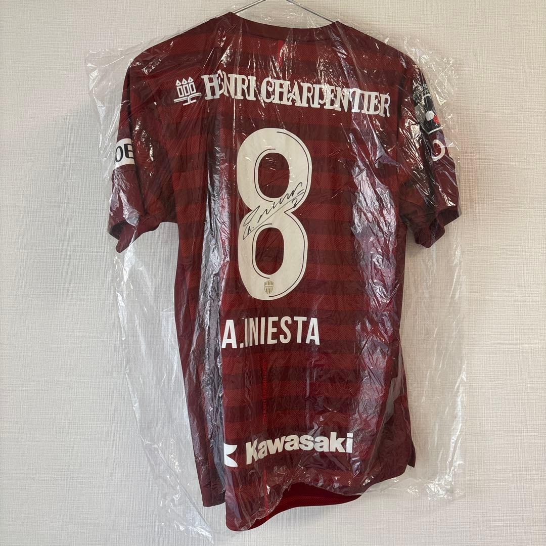 ヴィッセル神戸　2019ホーム A.イニエスタ 直筆サイン入りユニフォーム
