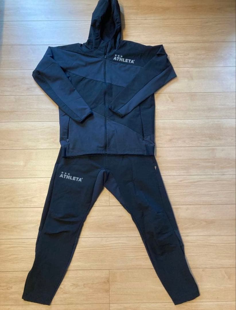 ATHLETA フード付きジャケットとパンツセット Lサイズ ダークグレー