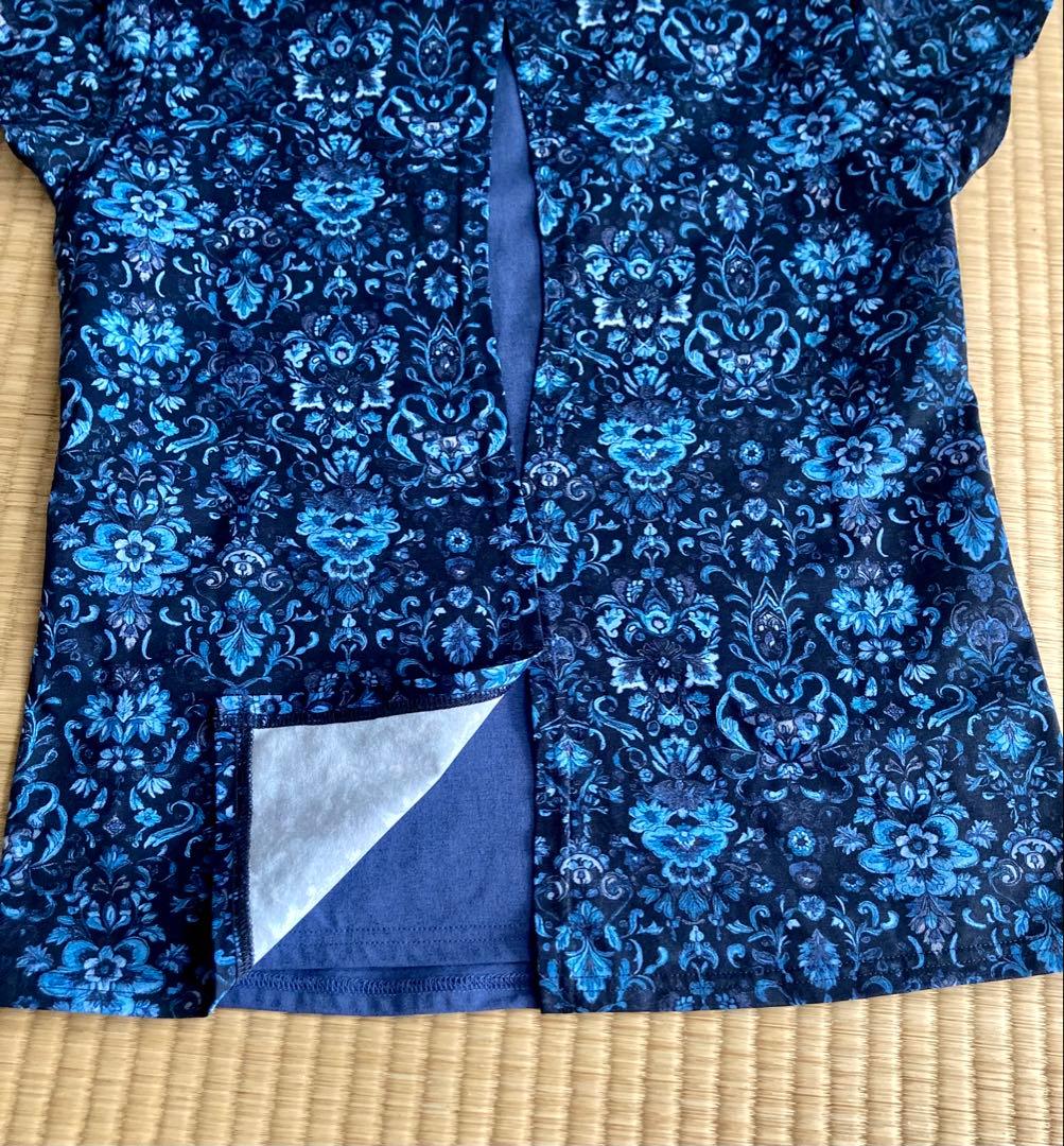 【新品】Admiral ネイビー 花柄 Tシャツ　ATLA549 M