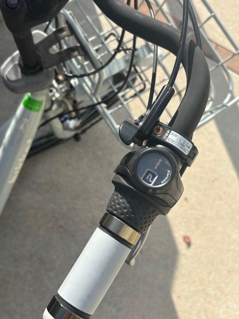 （広島　直接引渡のみ）非電動　ビッケモブ　リアチャイルドシート付　ブルーグレー