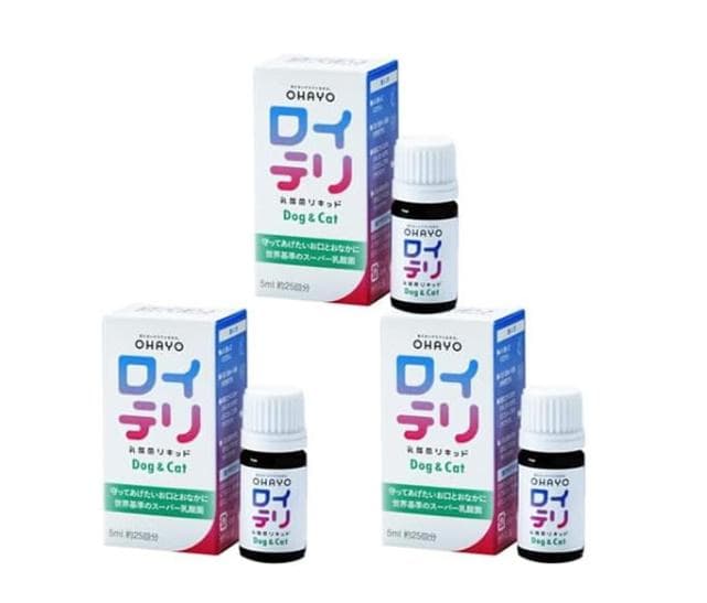 ロイテリ 乳酸菌 犬猫用リキッド Dog&Cat 5mL　1か月分×3箱セット