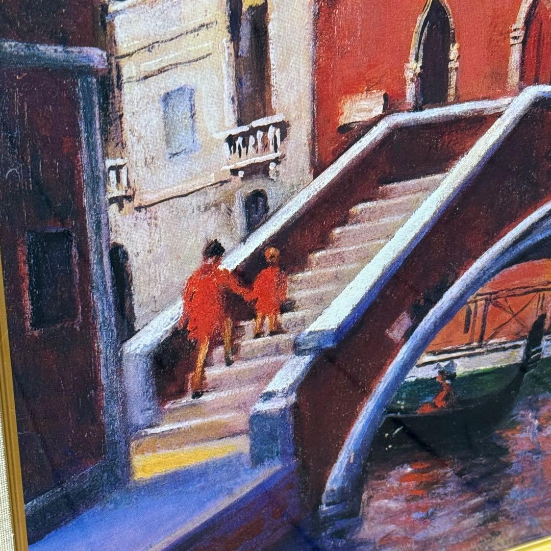 H21KZ23d 真作保証 藤井外喜雄 水の都ベニス 肉筆 サインあり 12号