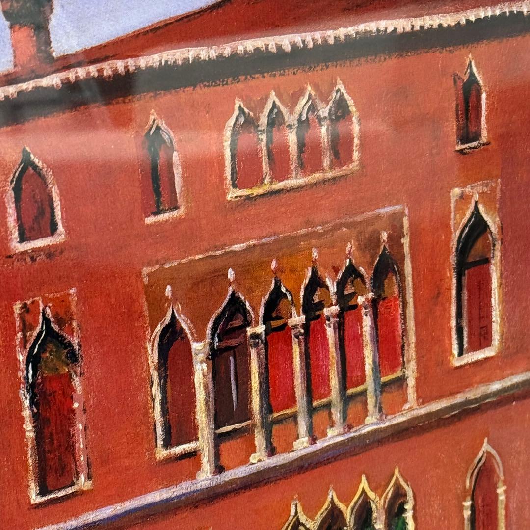 H21KZ23d 真作保証 藤井外喜雄 水の都ベニス 肉筆 サインあり 12号