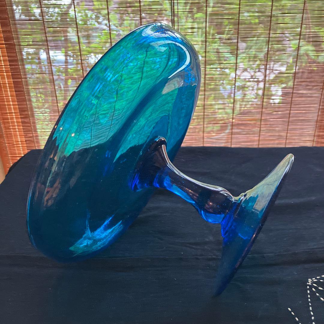 昭和初期　脚付鉢　ガラスコンポート