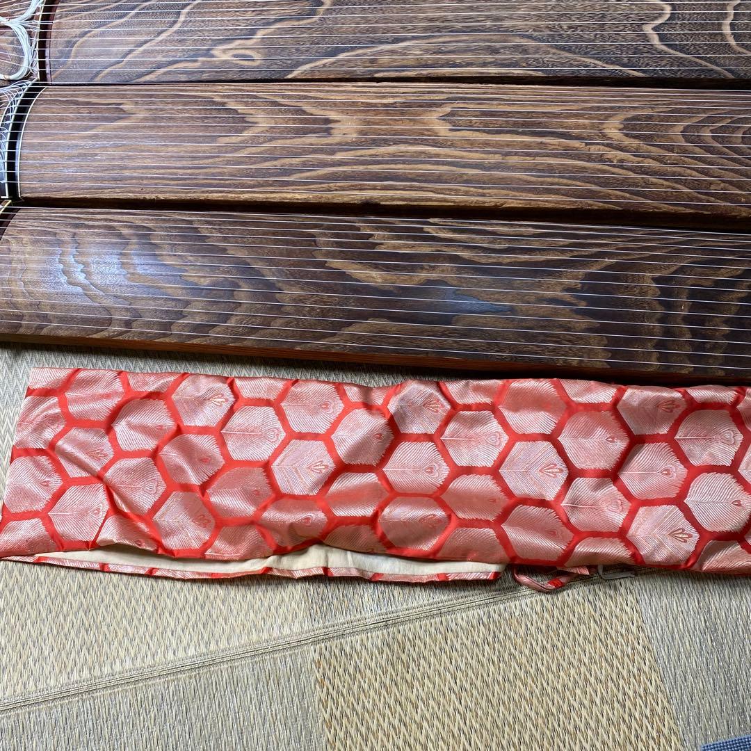 良品　4面セット売りです　お琴 13弦 すだれ彫り 琴柱・ユタン【発送条件有り】