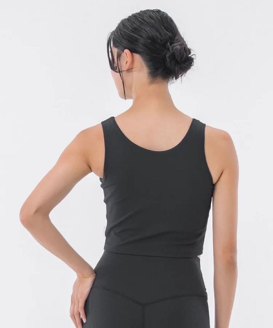 【SUKALA】ベーシックリブショートタンクトップ　S