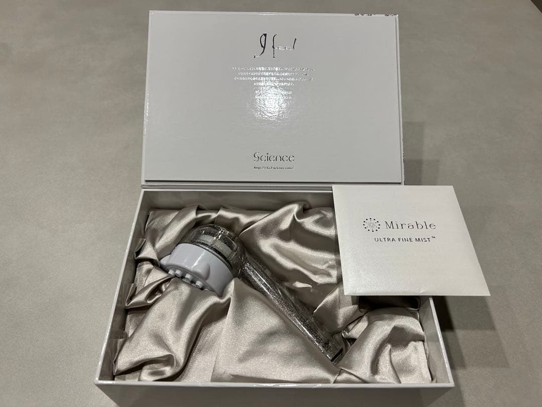 ミラブルプラス ウルトラファインミスト シャワーヘッド 箱、オープナー付き