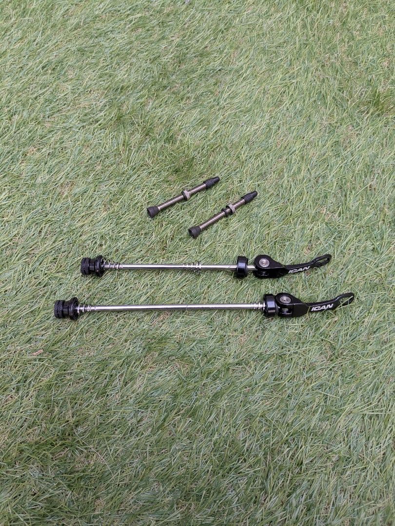 【訳あり】ICAN α50pro カーボンホイール 前後セット