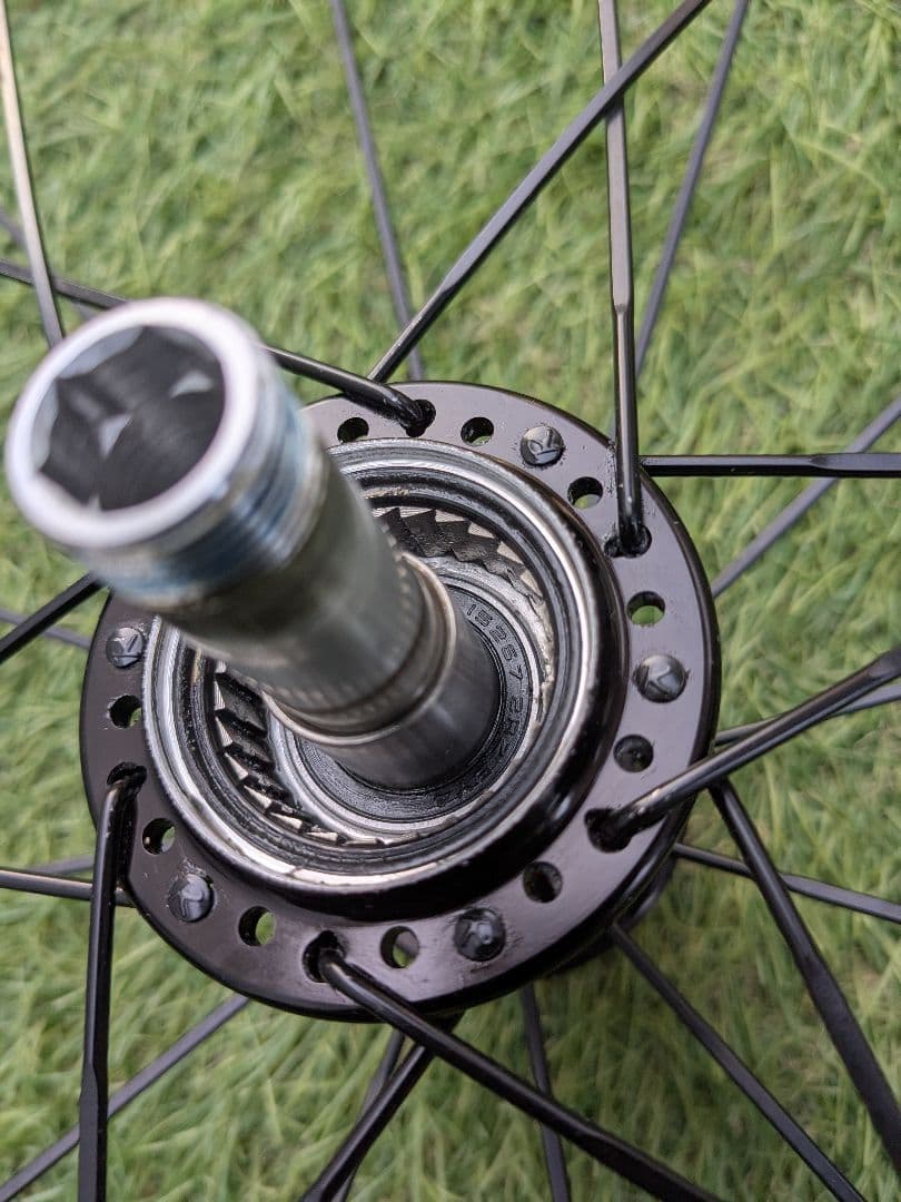 【訳あり】ICAN α50pro カーボンホイール 前後セット