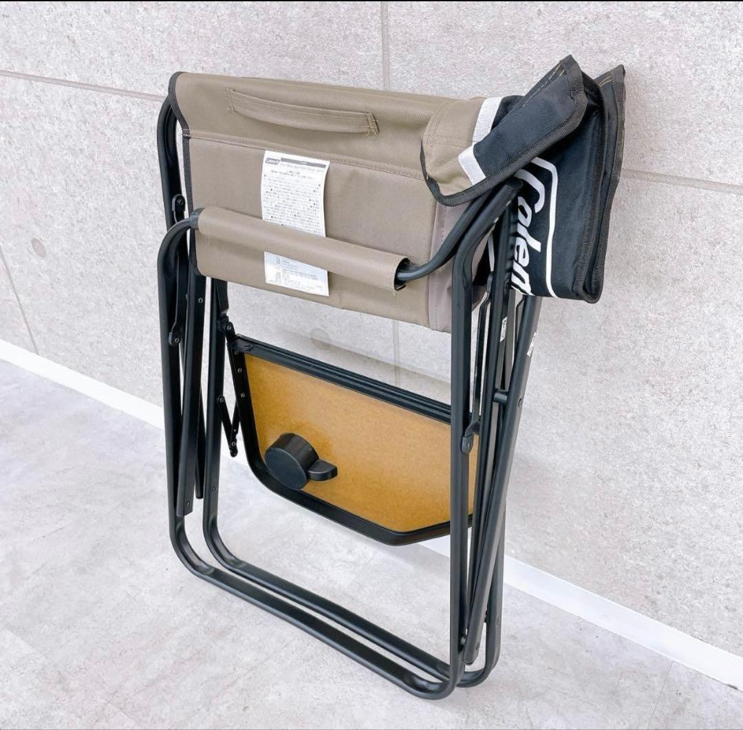 Colemanサイドテーブルチェア(ベージュ) 2脚セット