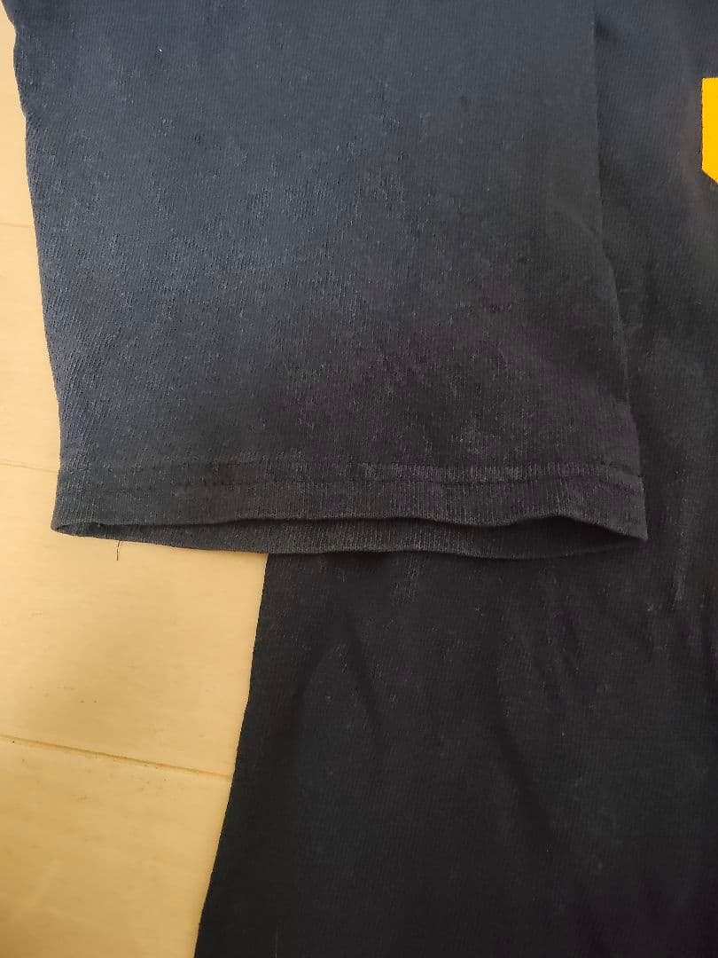 チャンピオン NAVY 両面プリント 七部袖 XLヴィンテージ USA