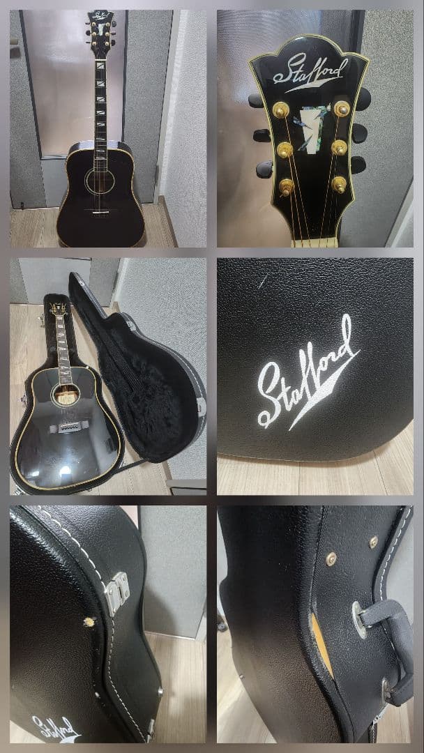 スタフォード エレアコギター　SAD-1999/BK　Stafford