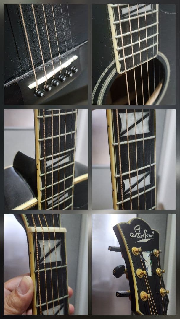 スタフォード エレアコギター　SAD-1999/BK　Stafford