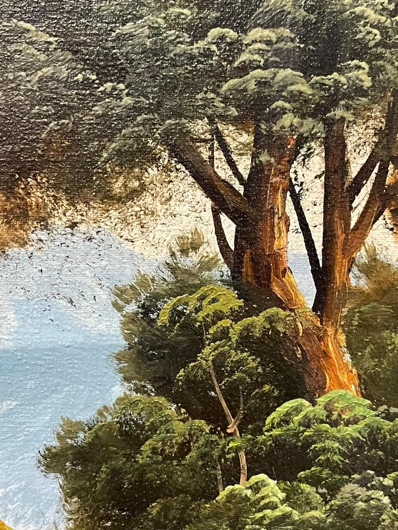 「真作」トニ・ボルディニョン　風景画　油彩画　額装　サイン有り　F4号