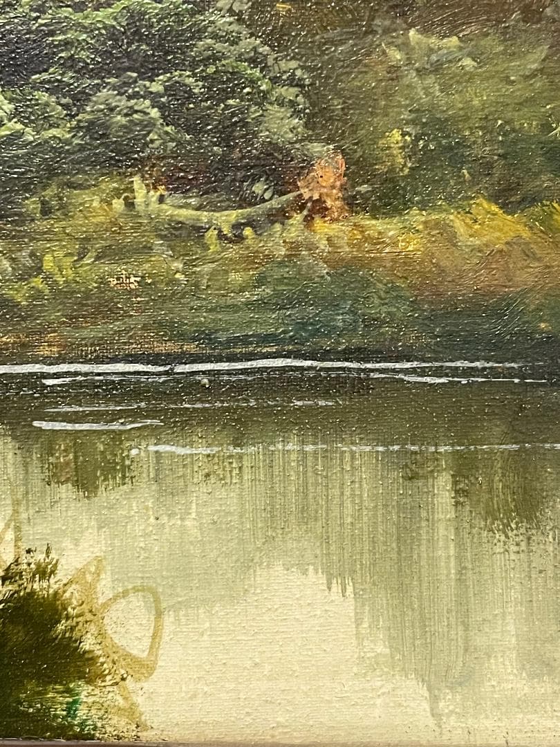 「真作」トニ・ボルディニョン　風景画　油彩画　額装　サイン有り　F4号